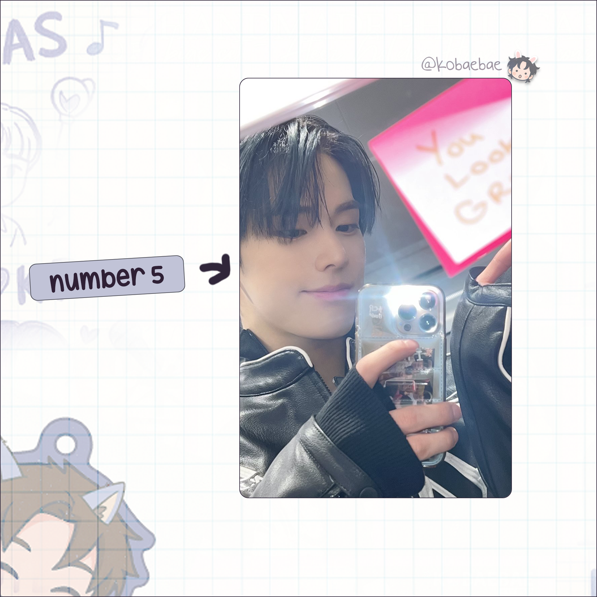 Xikers - Jinsik handmade photocards kpop inspired - Set 2