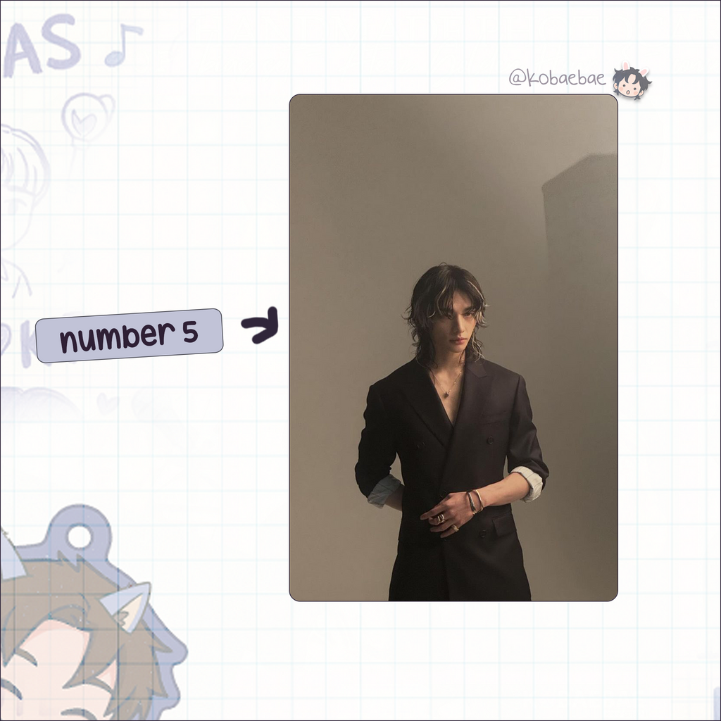 Skz (Stray Kids) - Hyune handmade photocards kpop inspired -  Model Shoot