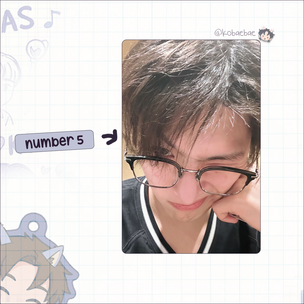 Ateez - Mingi handmade photocards kpop inspired - set 7