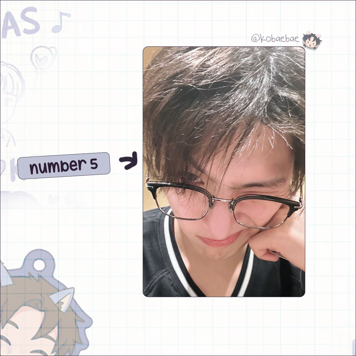 Ateez - Mingi handmade photocards kpop inspired - set 7