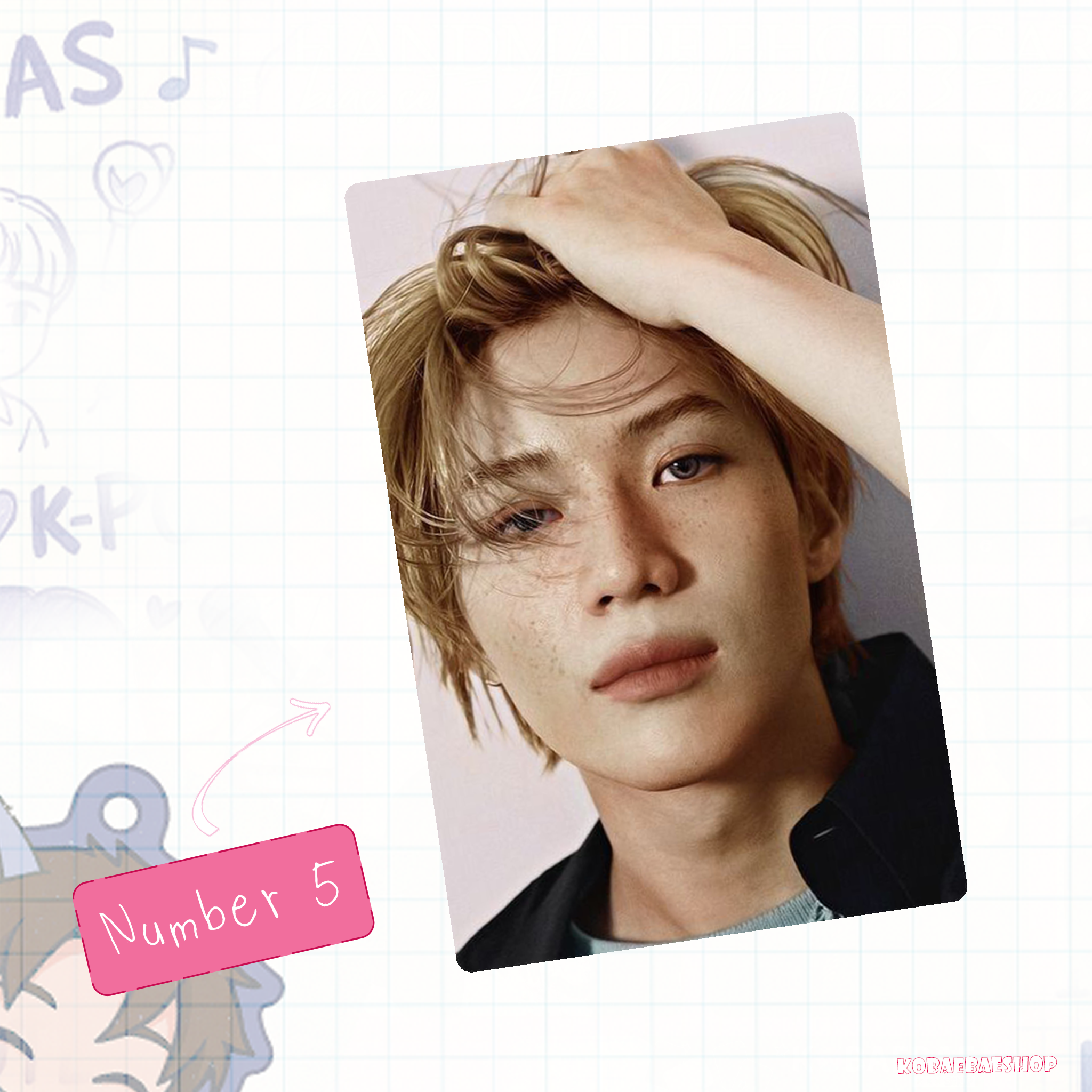 Taemin - Handmade photocards kpop inspired - Bias set 1