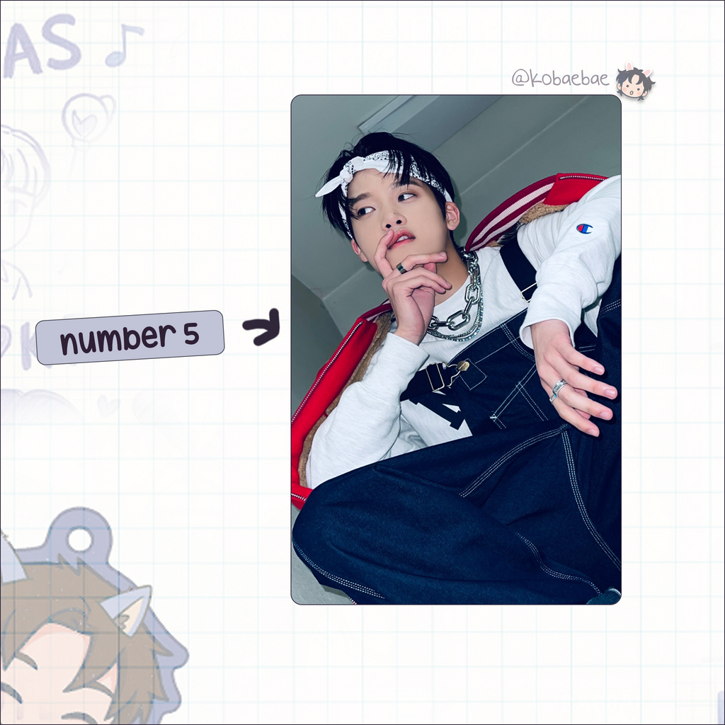 Xikers - Junmin handmade photocards kpop inspired - Set 2