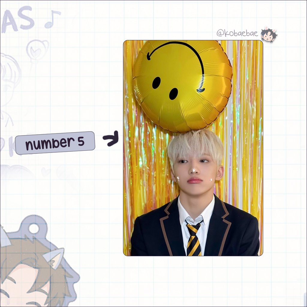 Xkrs - Minjae handmade photocards kpop inspired - Set 1