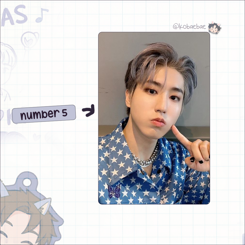 Skz (Stray Kids) - Han handmade photocards kpop inspired - Set 6