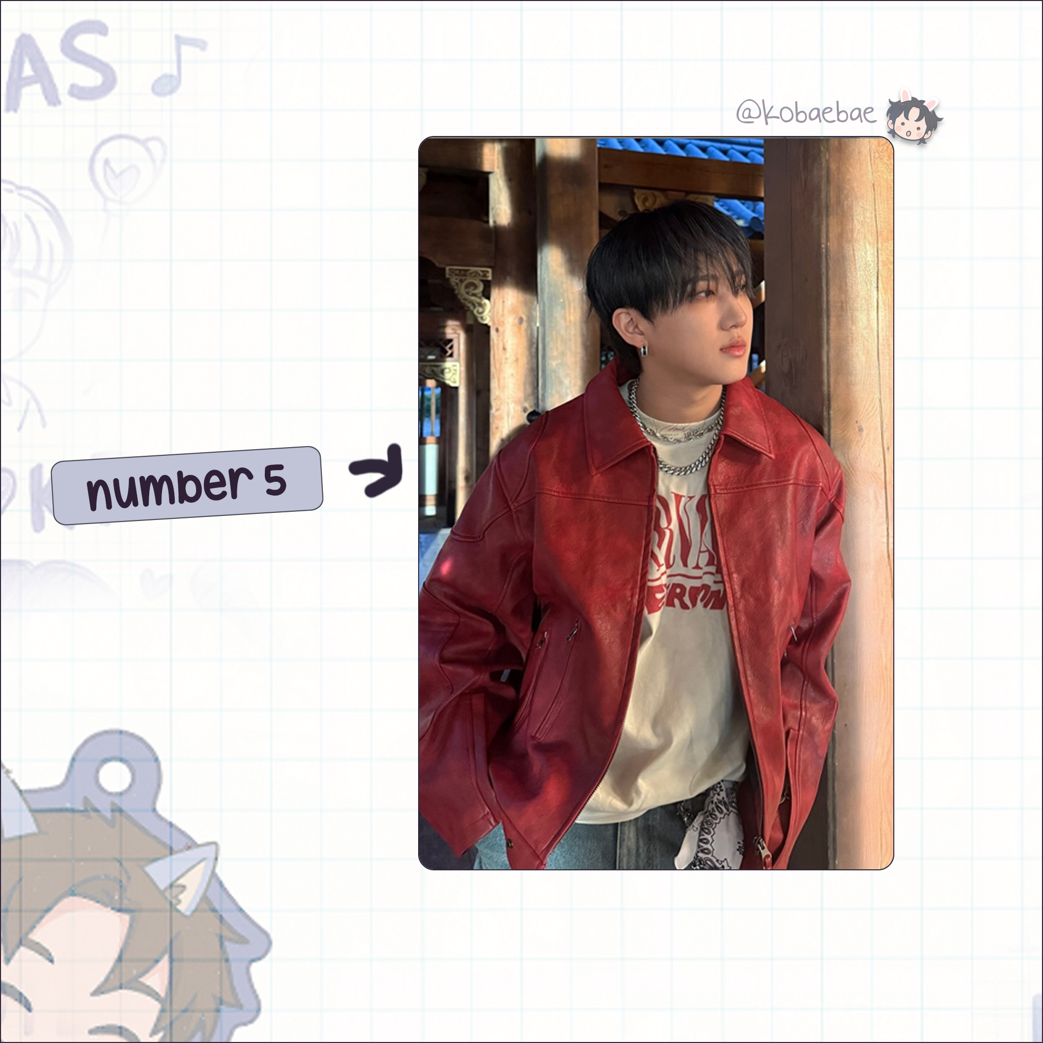 Skz (Stray Kids) - Changbin handmade photocards kpop inspired - Set 10