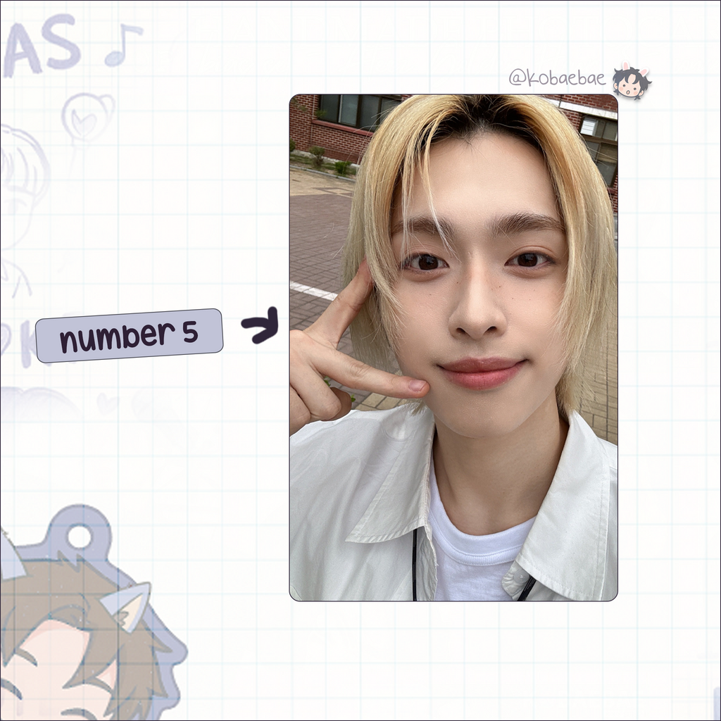 XHR (Xdinary Heroes) - Gaon Handmade photocards kpop inspired - Bias set 3