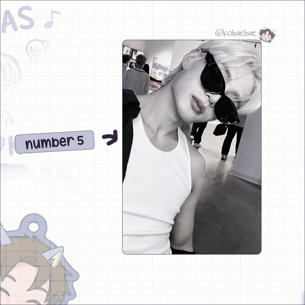 Zb1 - Jiwoong handmade photocards kpop inspired - Set 3
