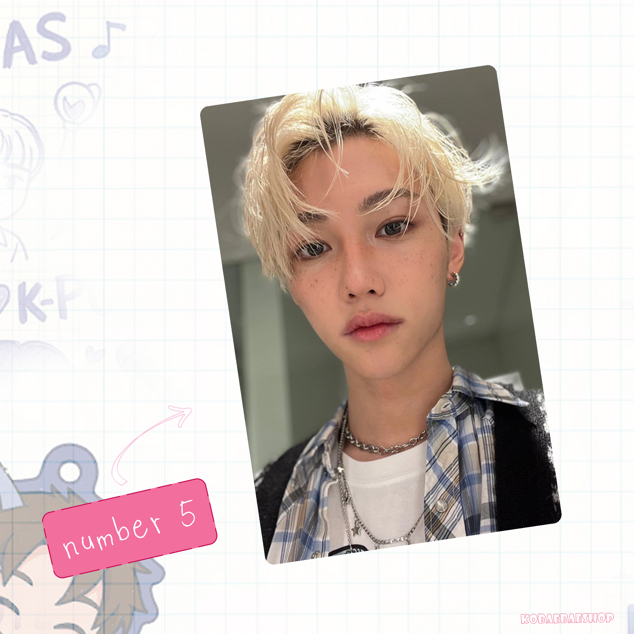 Skz - Lix handmade photocards kpop inspired - Set 3