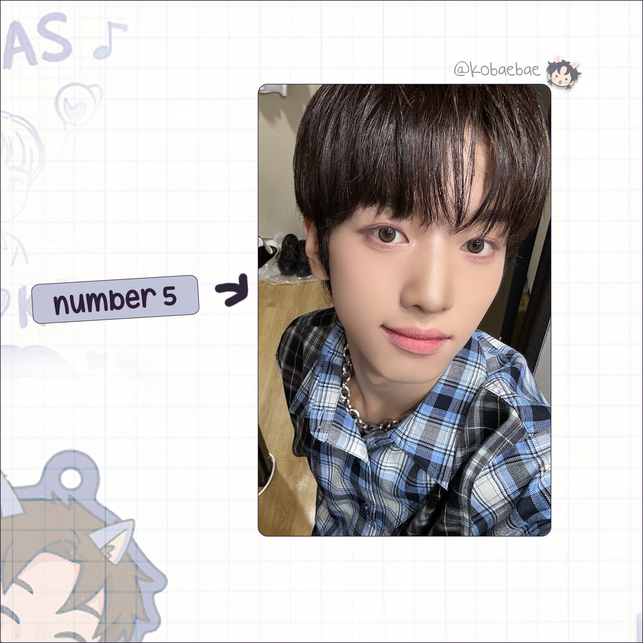 Xikers - Yujun handmade photocards kpop inspired - Set 2