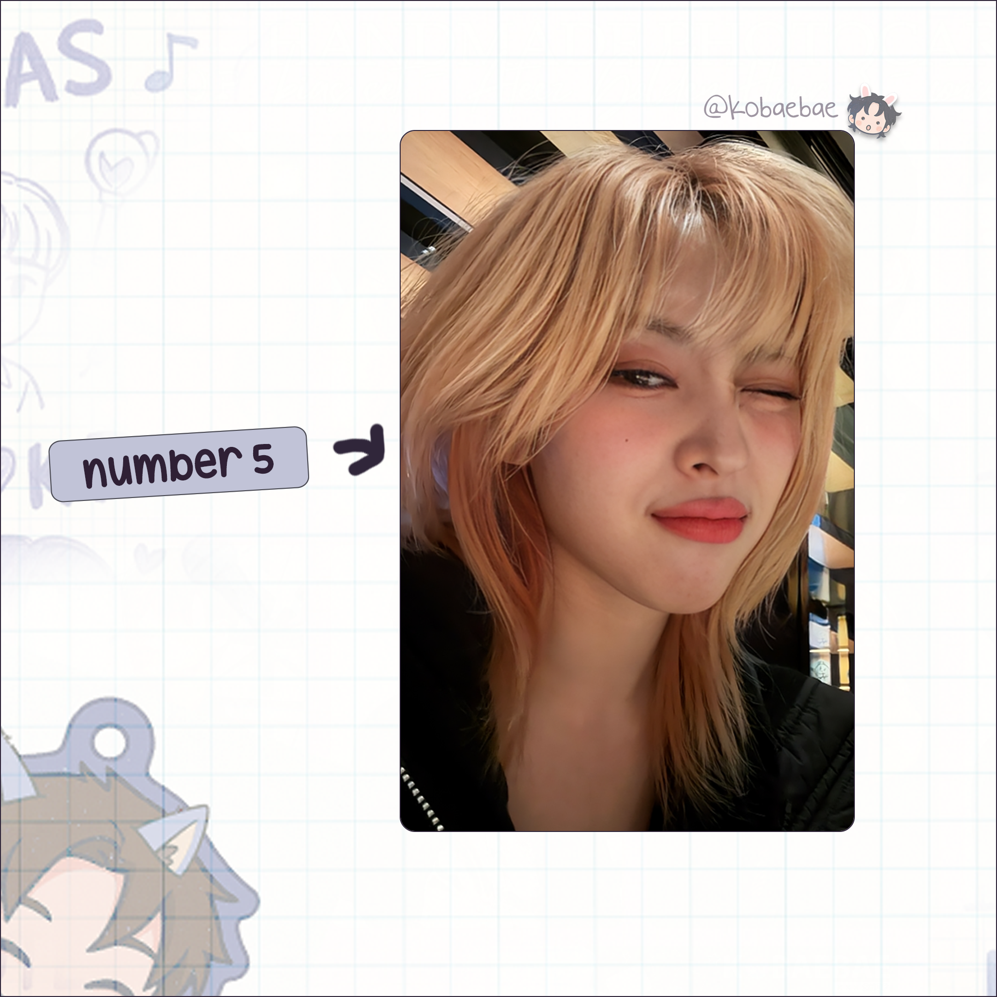 Itz - Ryu handmade photocards kpop inspired - Set 2