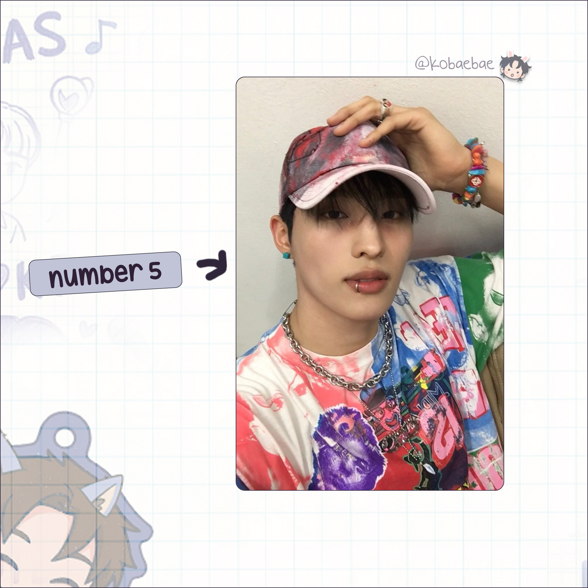 P1harmony - Keeho handmade photocards kpop inspired - Set 3
