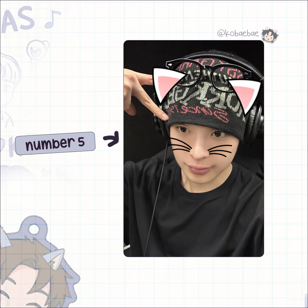 Xikers - Yechan handmade photocards kpop inspired - Set 2