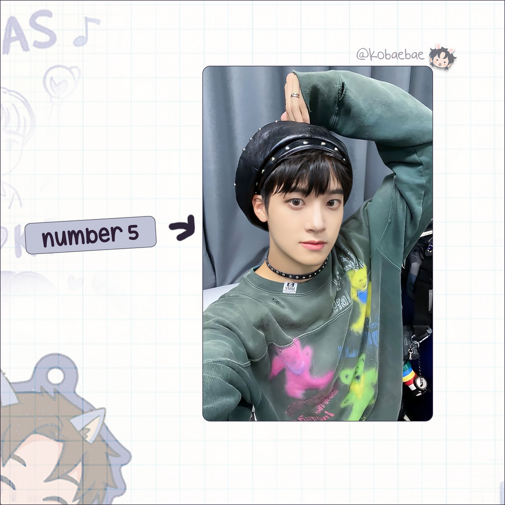 Xkrs - Junmin handmade photocards kpop inspired - Set 1