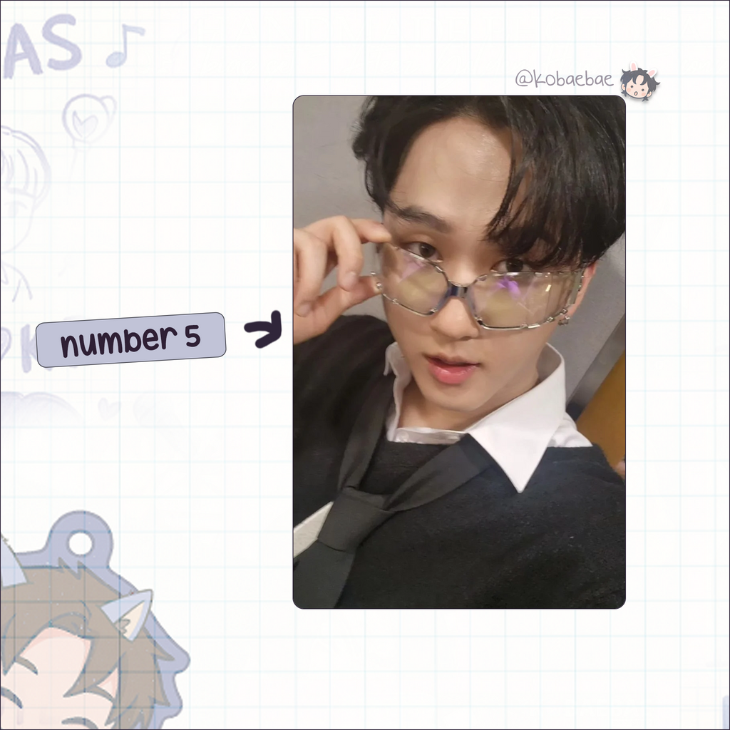 Stray Kids (Skz) - Bin Handmade photocards kpop inspired - Bias set 5