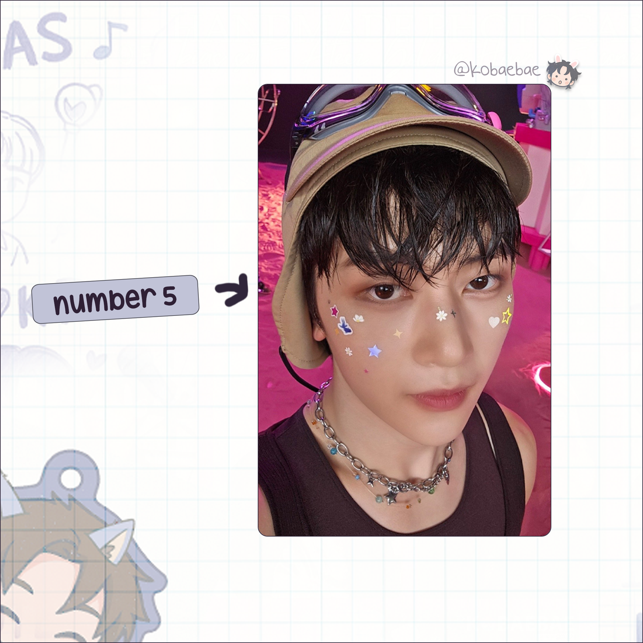 Zb1 - Matthew handmade photocards kpop inspired - Set 3