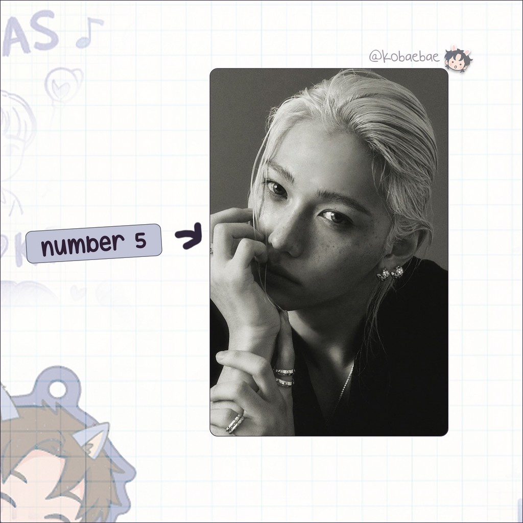 Stray Kids (Skz) -Lix Handmade photocards kpop inspired - El. Set 2