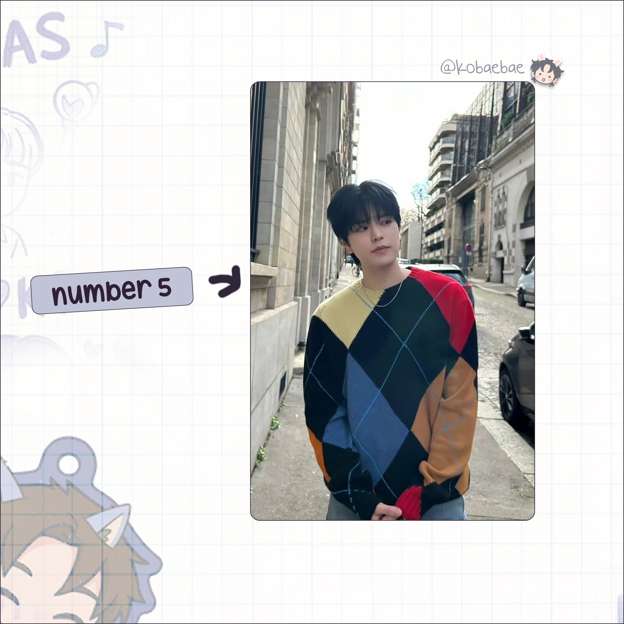 Skz (Stray Kids) - Seungmin handmade photocards kpop inspired - Set 8