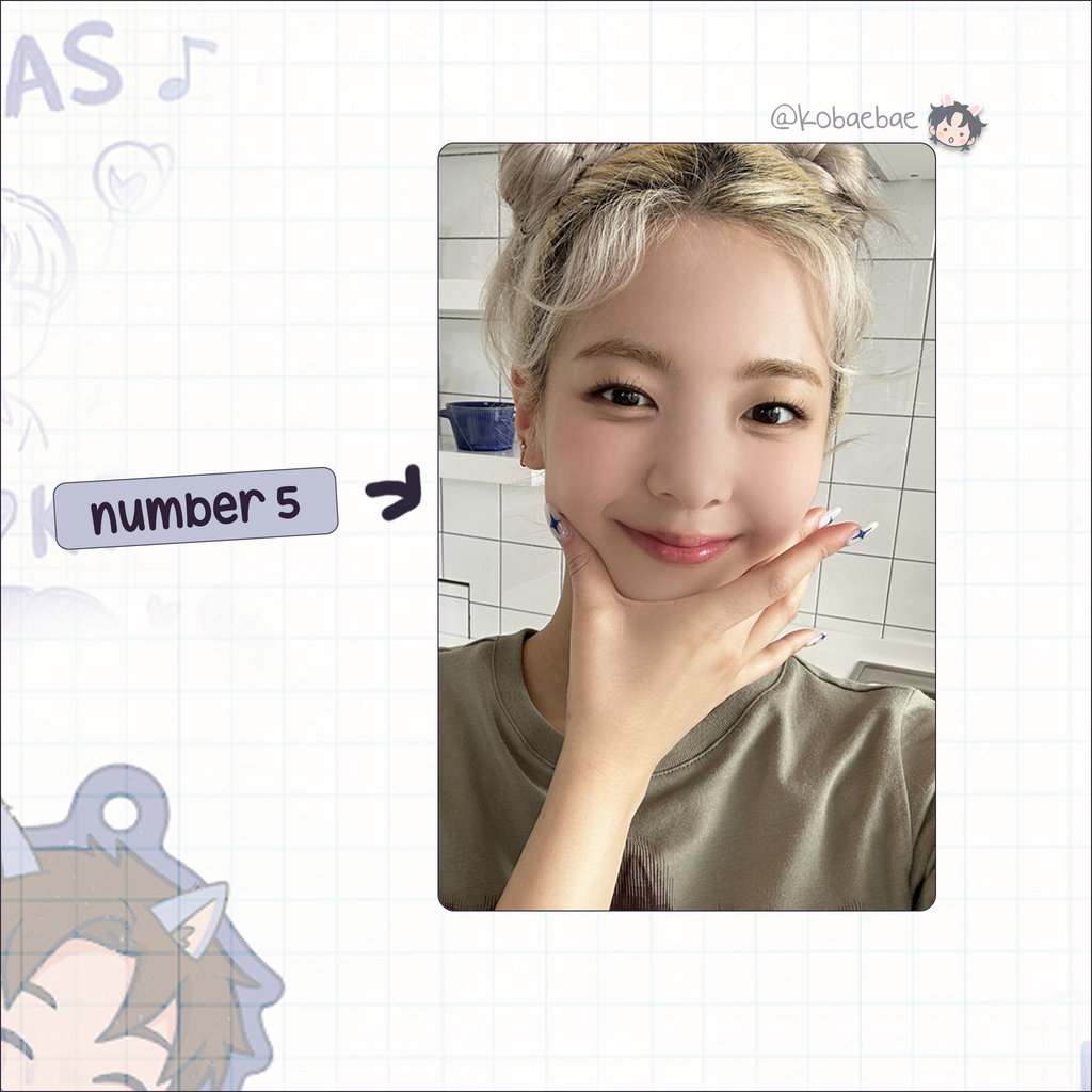 Itz - Lia handmade photocards kpop inspired - Set 2