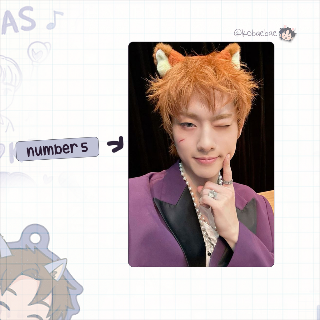 P1H - Jiung handmade photocards kpop inspired - Set 2