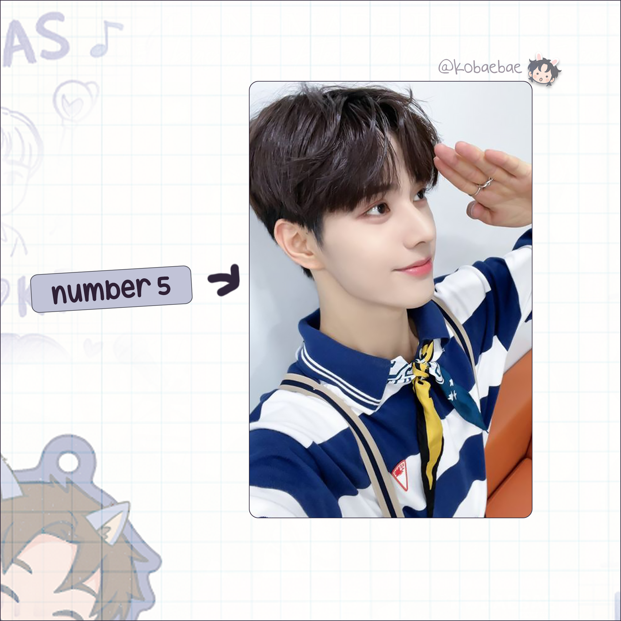 Xkrs - Jinsik handmade photocards kpop inspired - Set 1