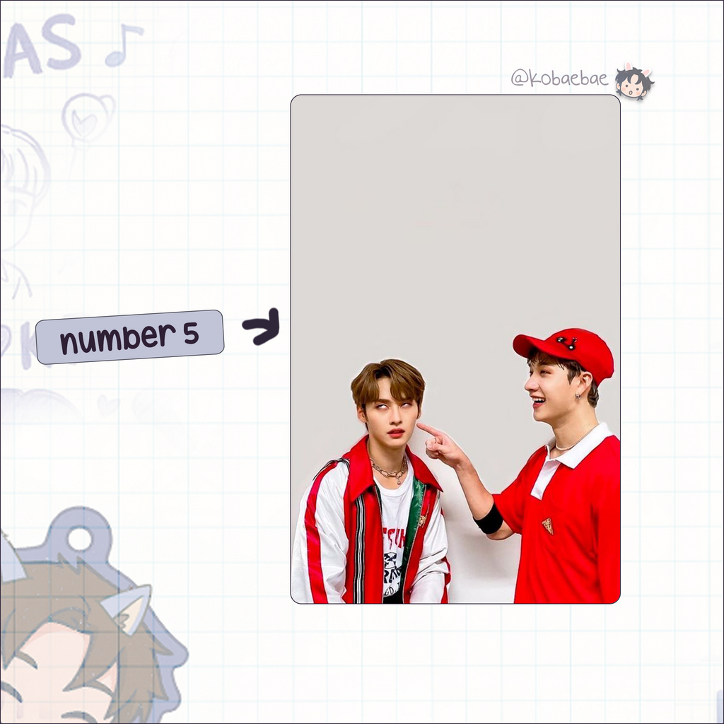 Stray Kids (Skz) - Ot8 Unit Handmade photocards kpop inspired - Bias set 1
