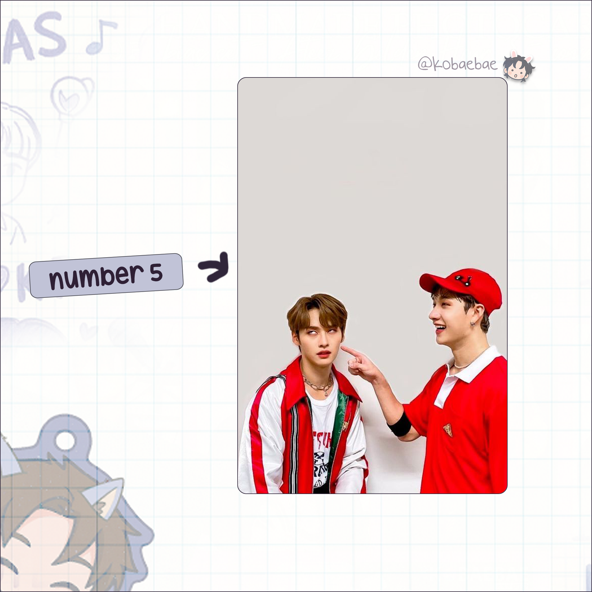 Stray Kids (Skz) - Ot8 Unit Handmade photocards kpop inspired - Bias set 1