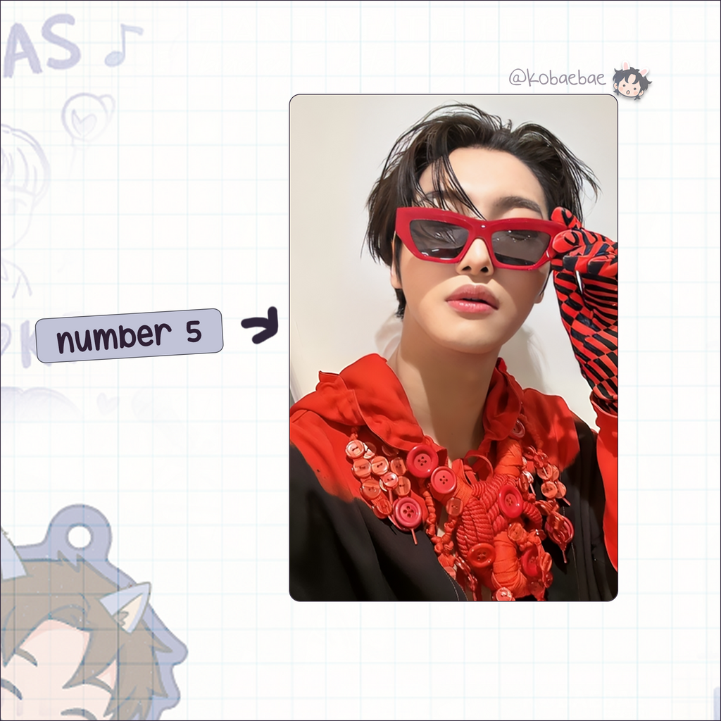 Atz - Seonghwa handmade photocards kpop inspired - Set 5