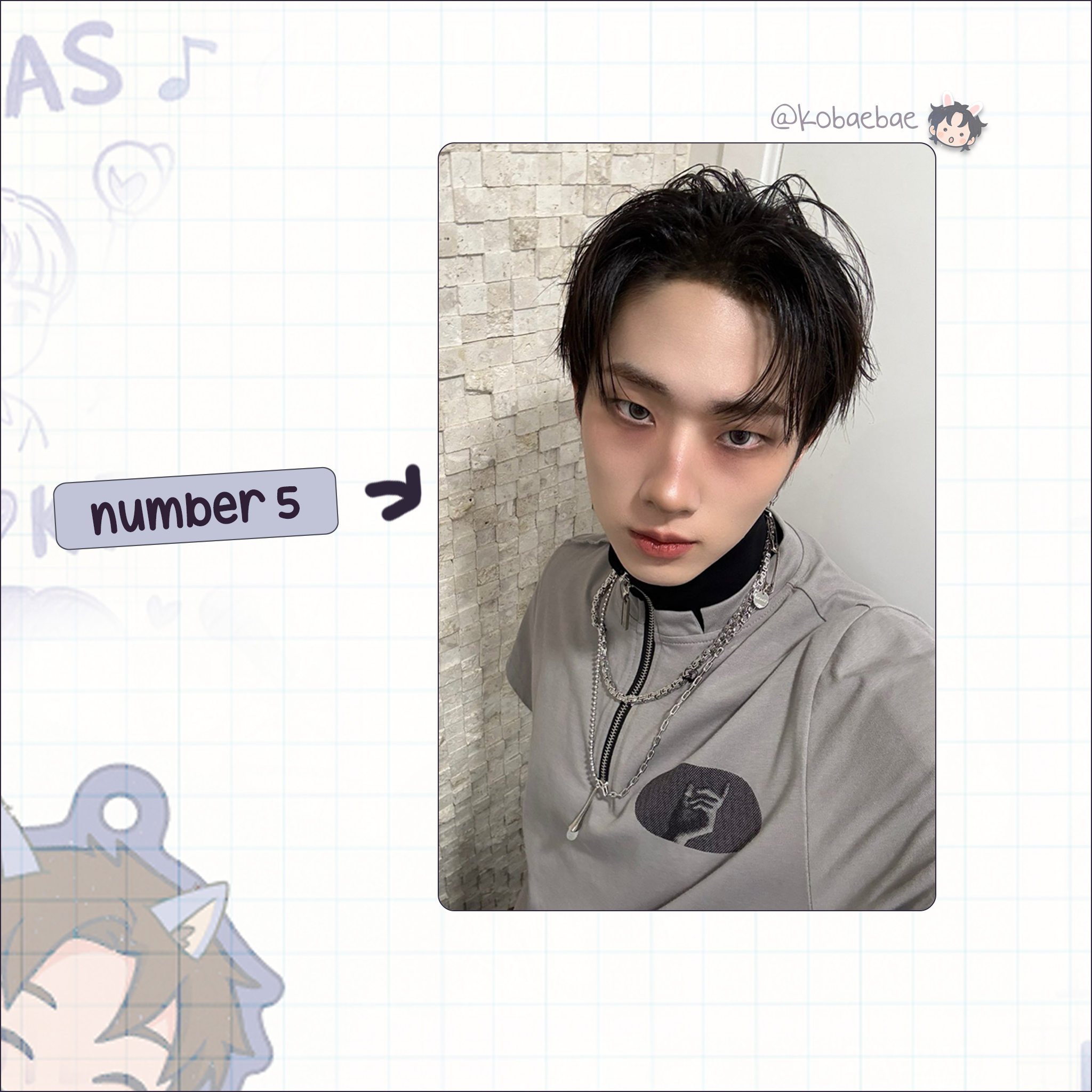 P1harmony - Jiung handmade photocards kpop inspired - Set 3
