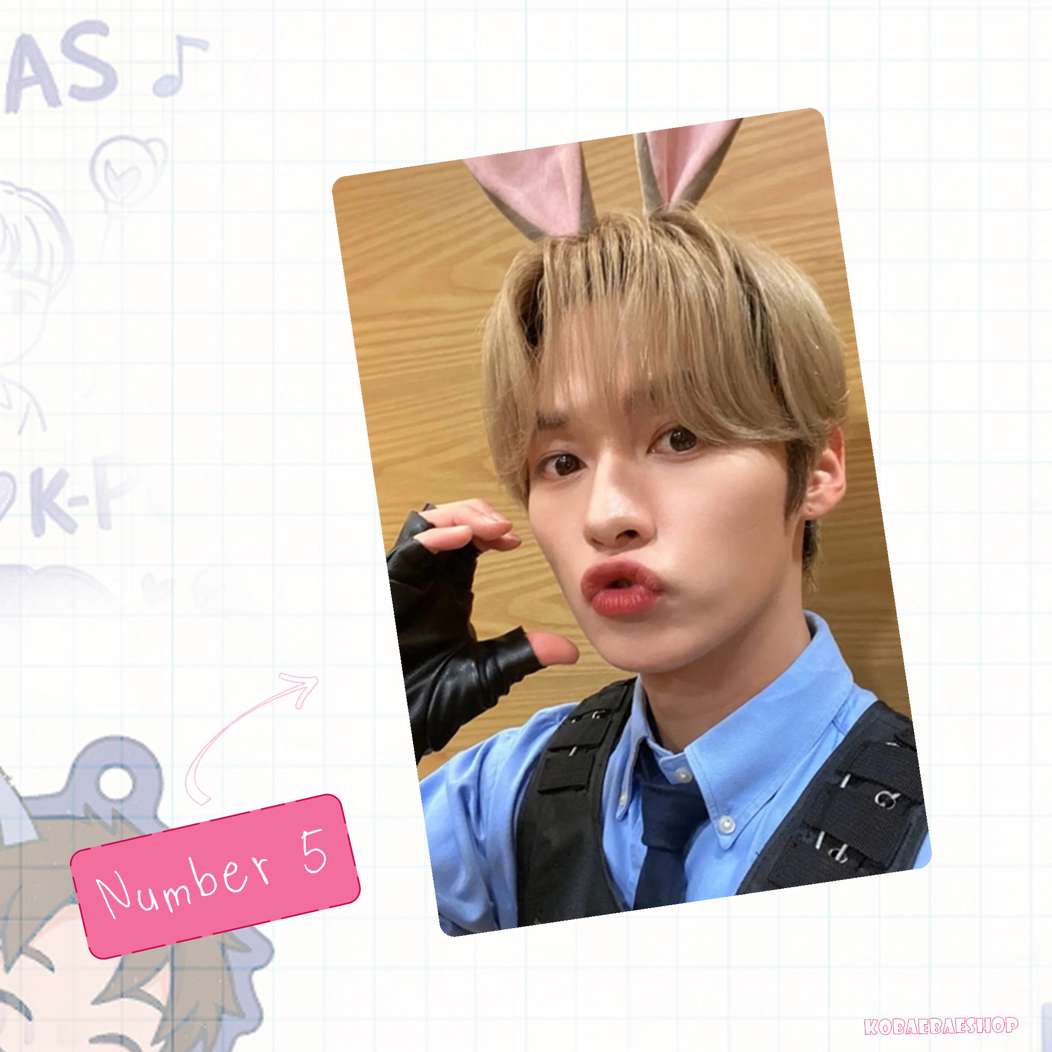 Skz - Lino Handmade photocards kpop inspired - Bias set 4