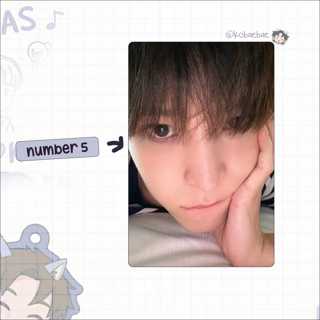 Atz - Yunho handmade photocards kpop inspired - Set 6