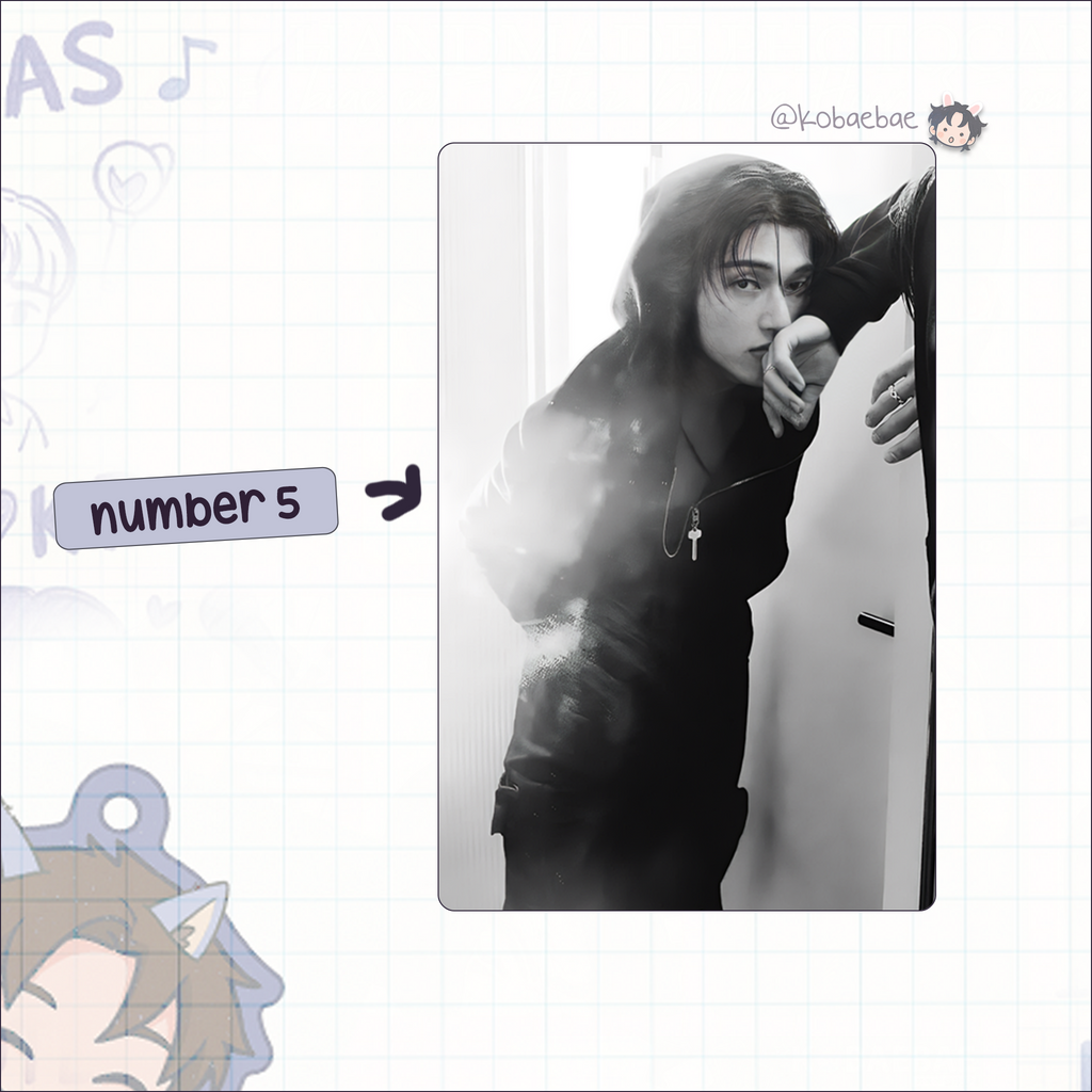 Atz - G.Q. Handmade photocards kpop inspired - Woo bias set