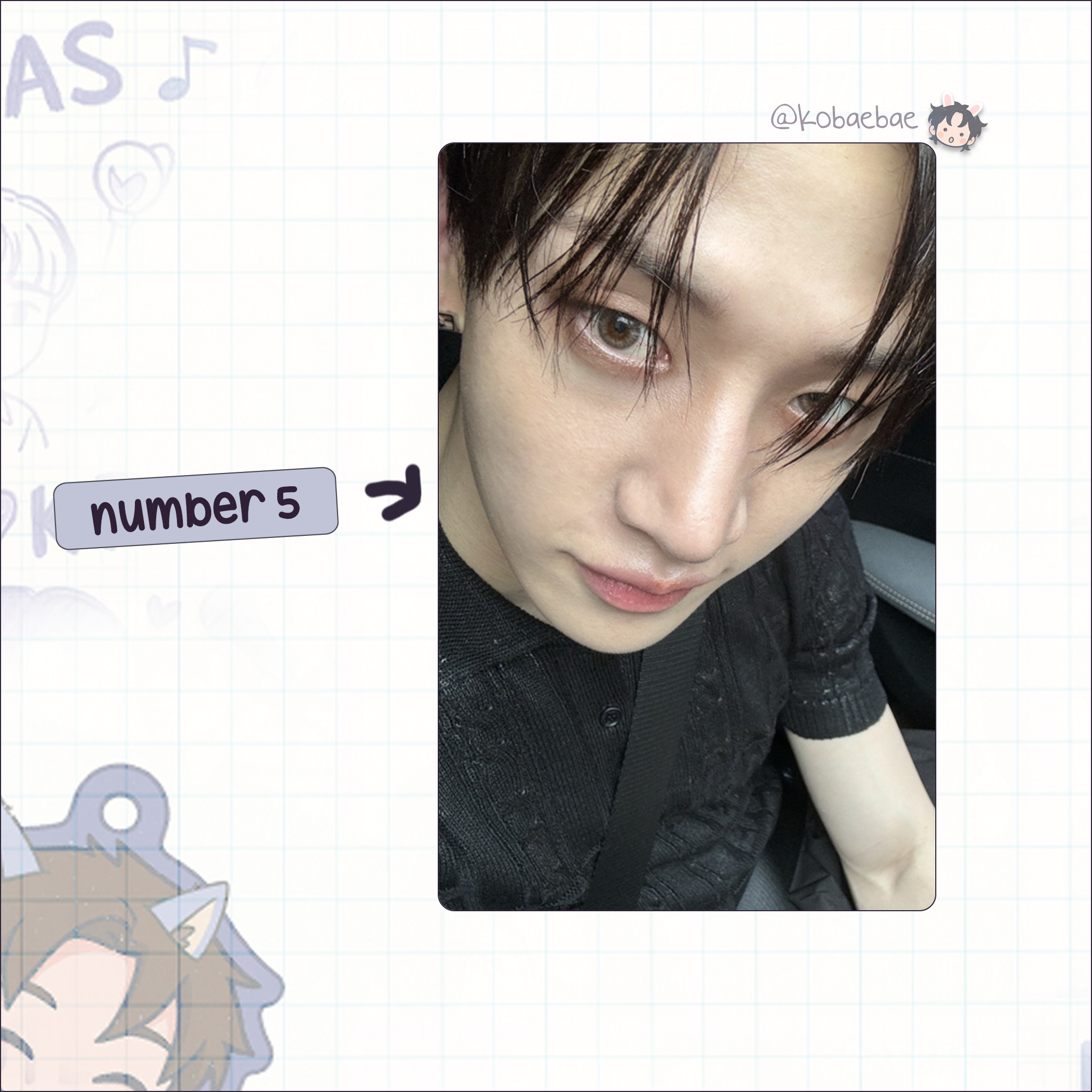 Skz - Channie handmade photocards kpop inspired - Set 3