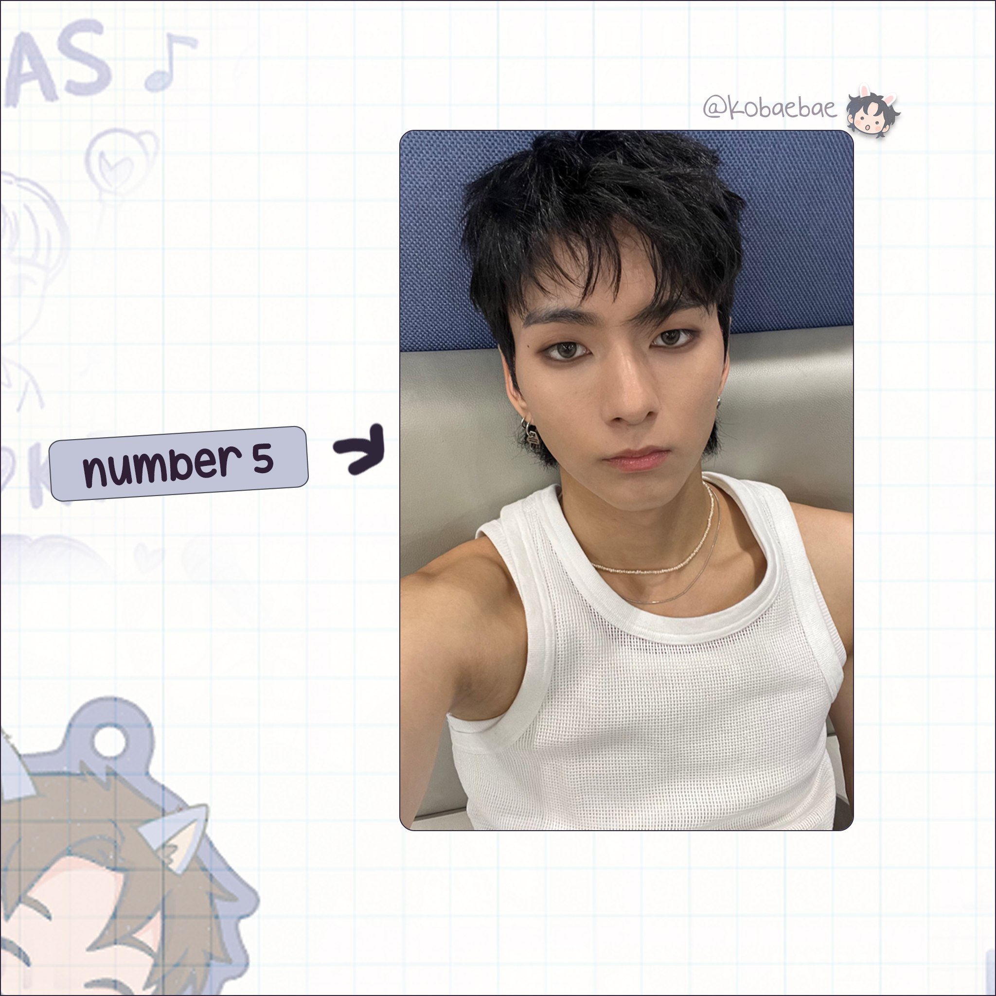 XHR - Ode Handmade photocards kpop inspired - Bias set 2