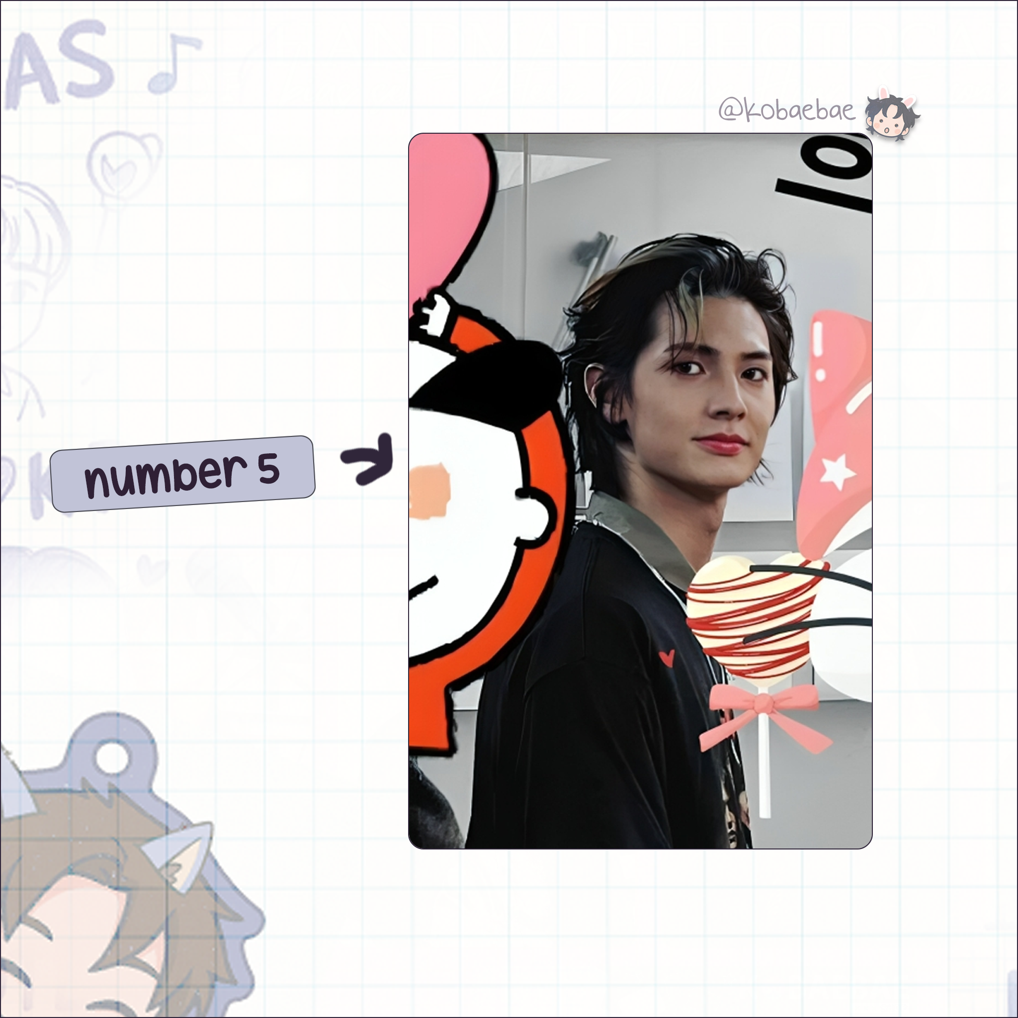 XHR - Jooyeon Handmade photocards kpop inspired - Bias set 2