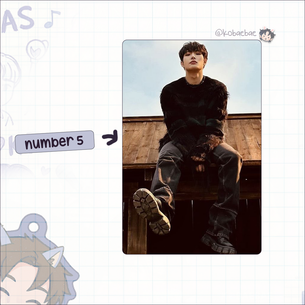 Atz - Mingi handmade photocards kpop inspired - Set 4