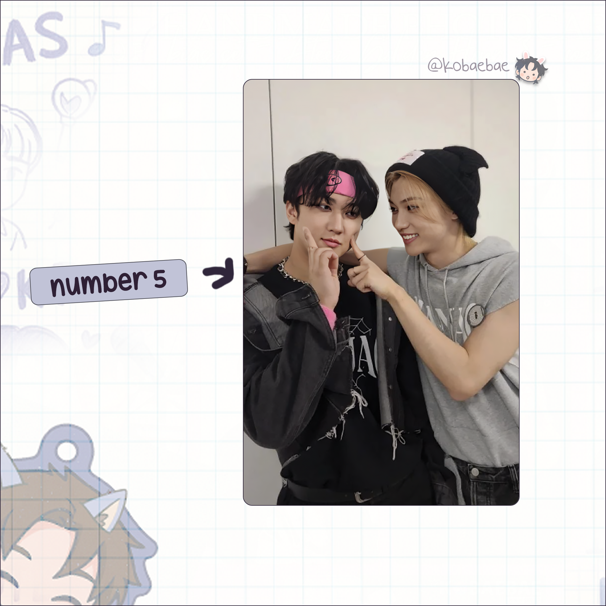 Stray Kids (Skz) - Ot8 Unit Handmade photocards kpop inspired - Bias set 1