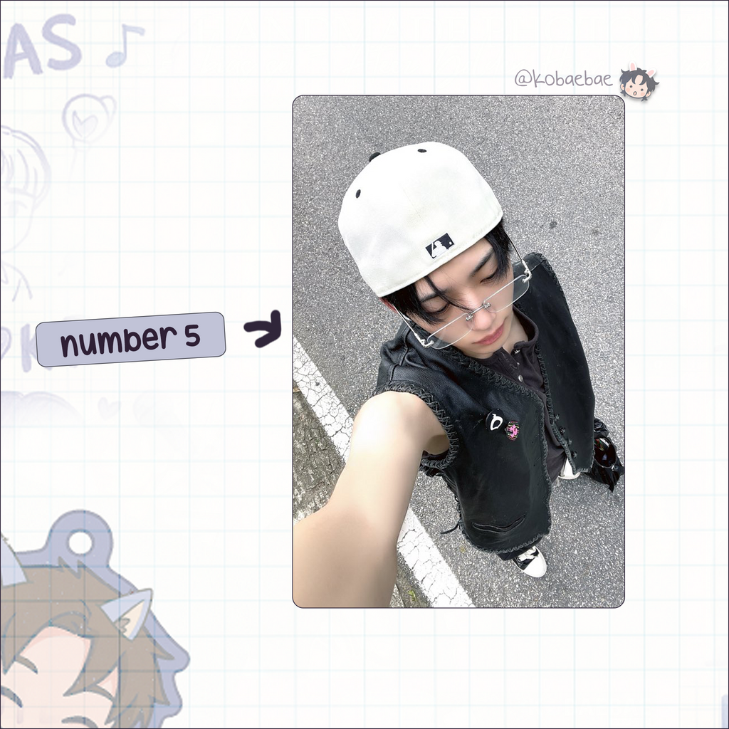 Xikers - Minjae handmade photocards kpop inspired - Set 2