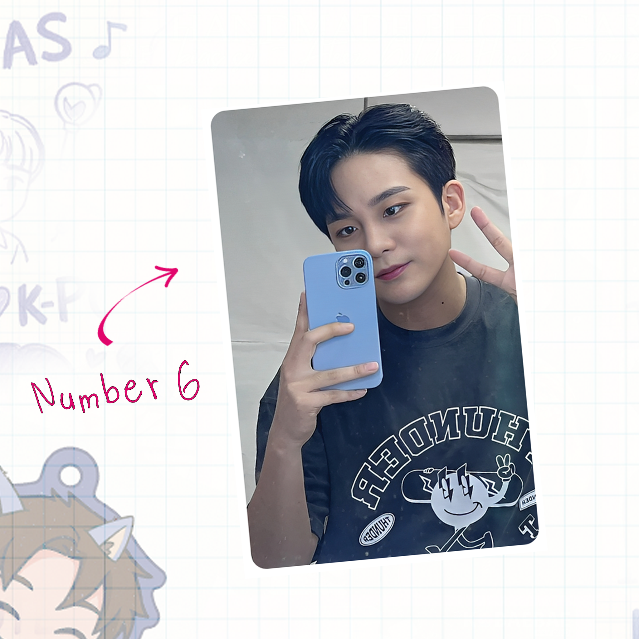 Atz - Jho handmade photocards kpop inspired - Set 1