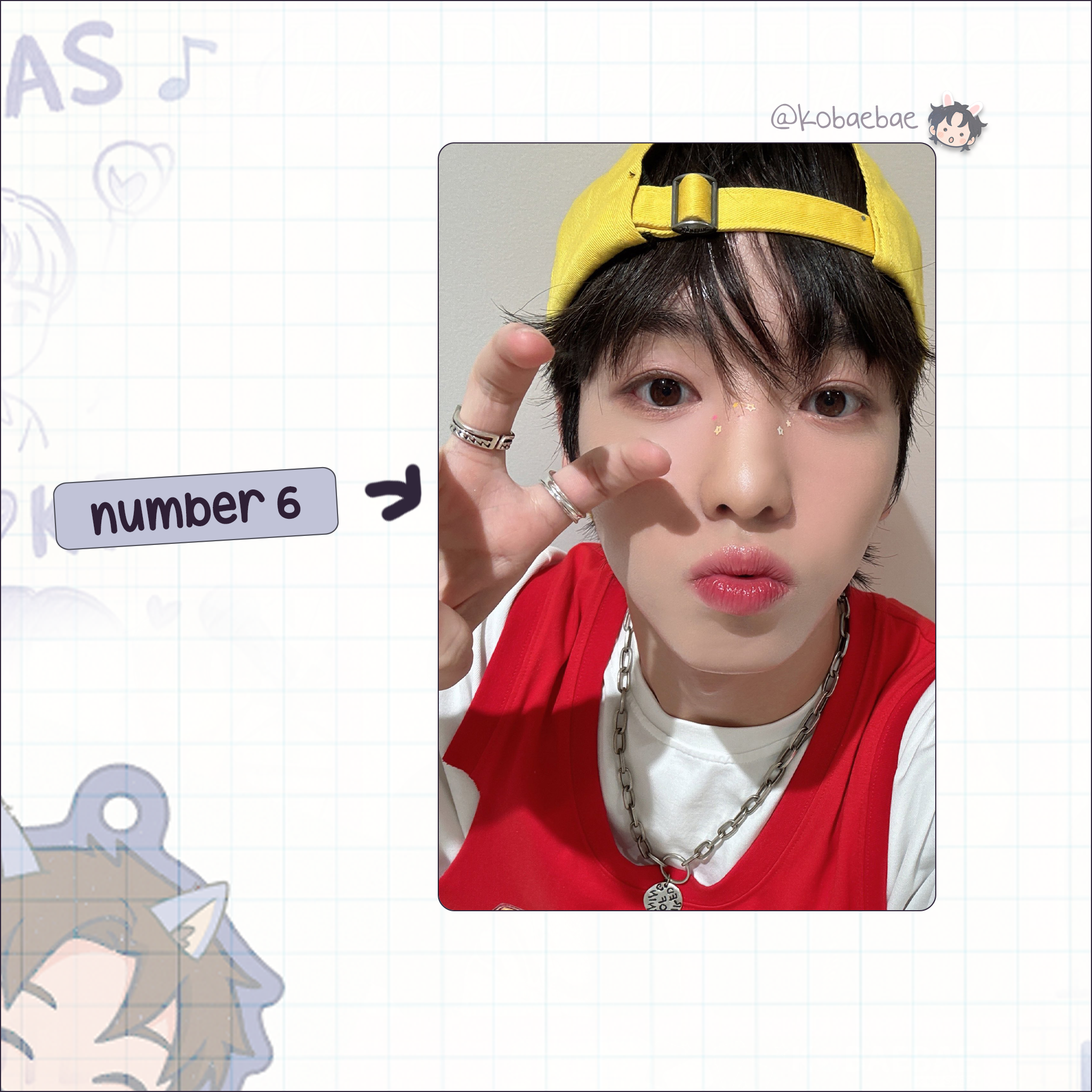 Xikers - Yujun handmade photocards kpop inspired - Set 2