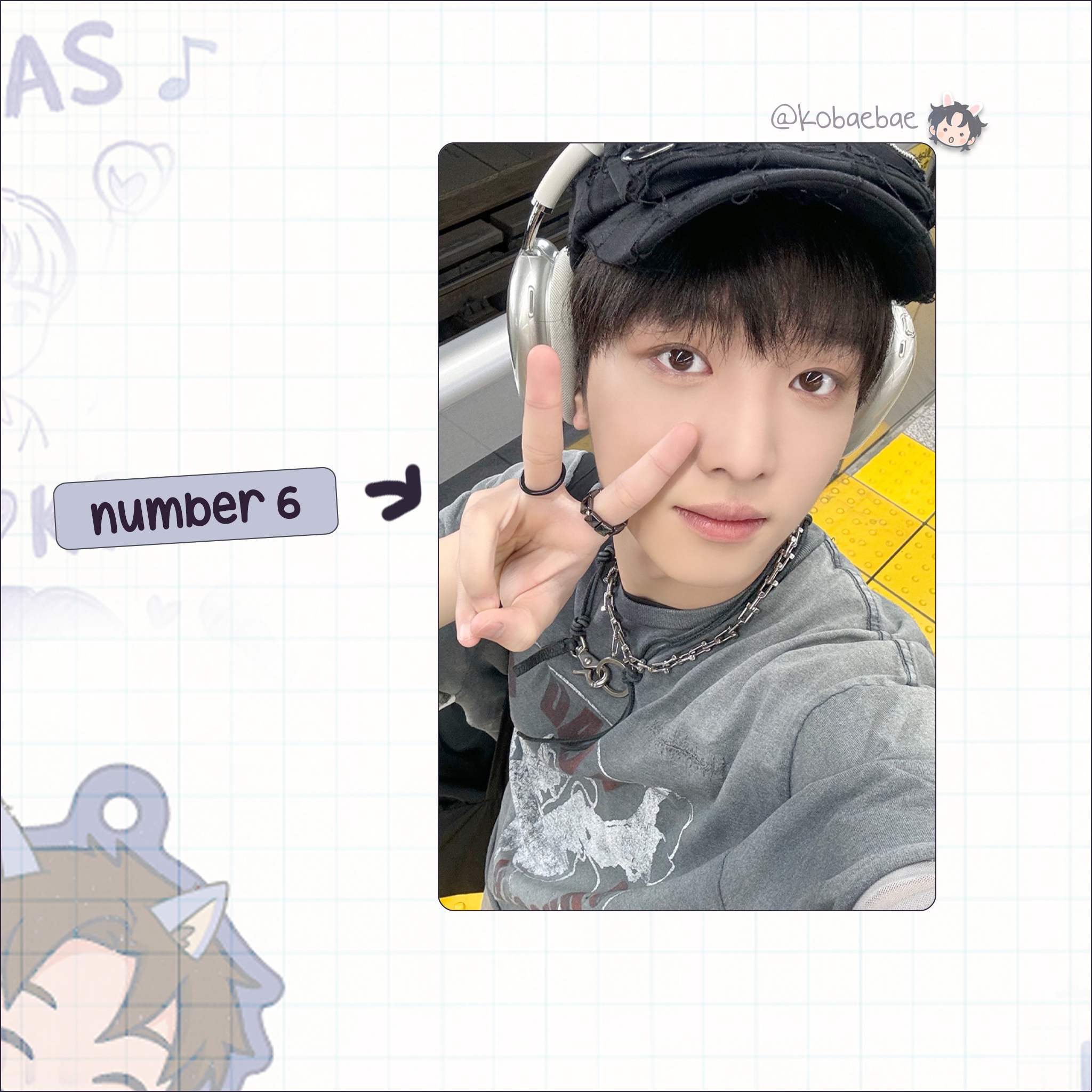 Xkrs - Yujun handmade photocards kpop inspired - Set 1