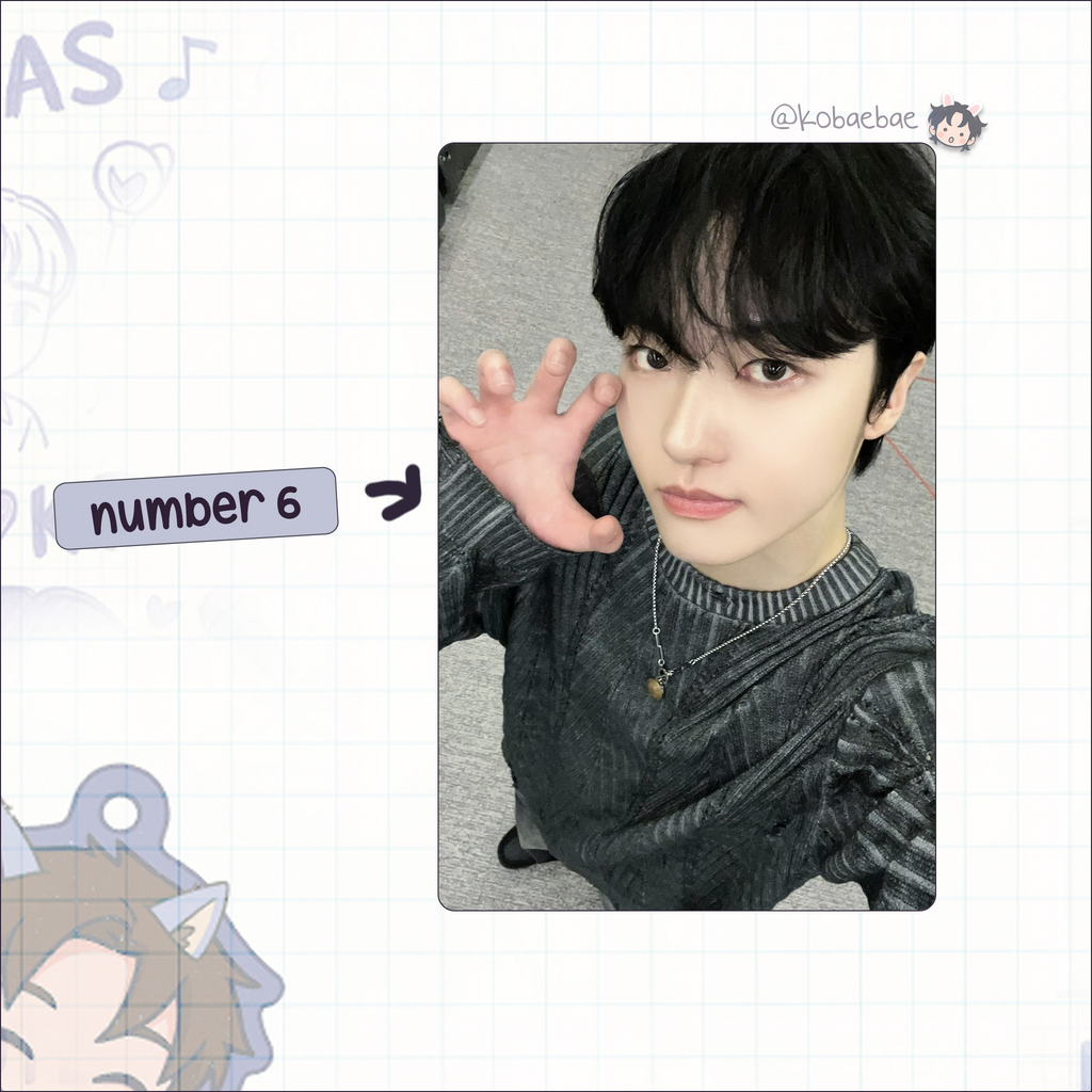 Xikers - Junghoon handmade photocards kpop inspired - Set 2