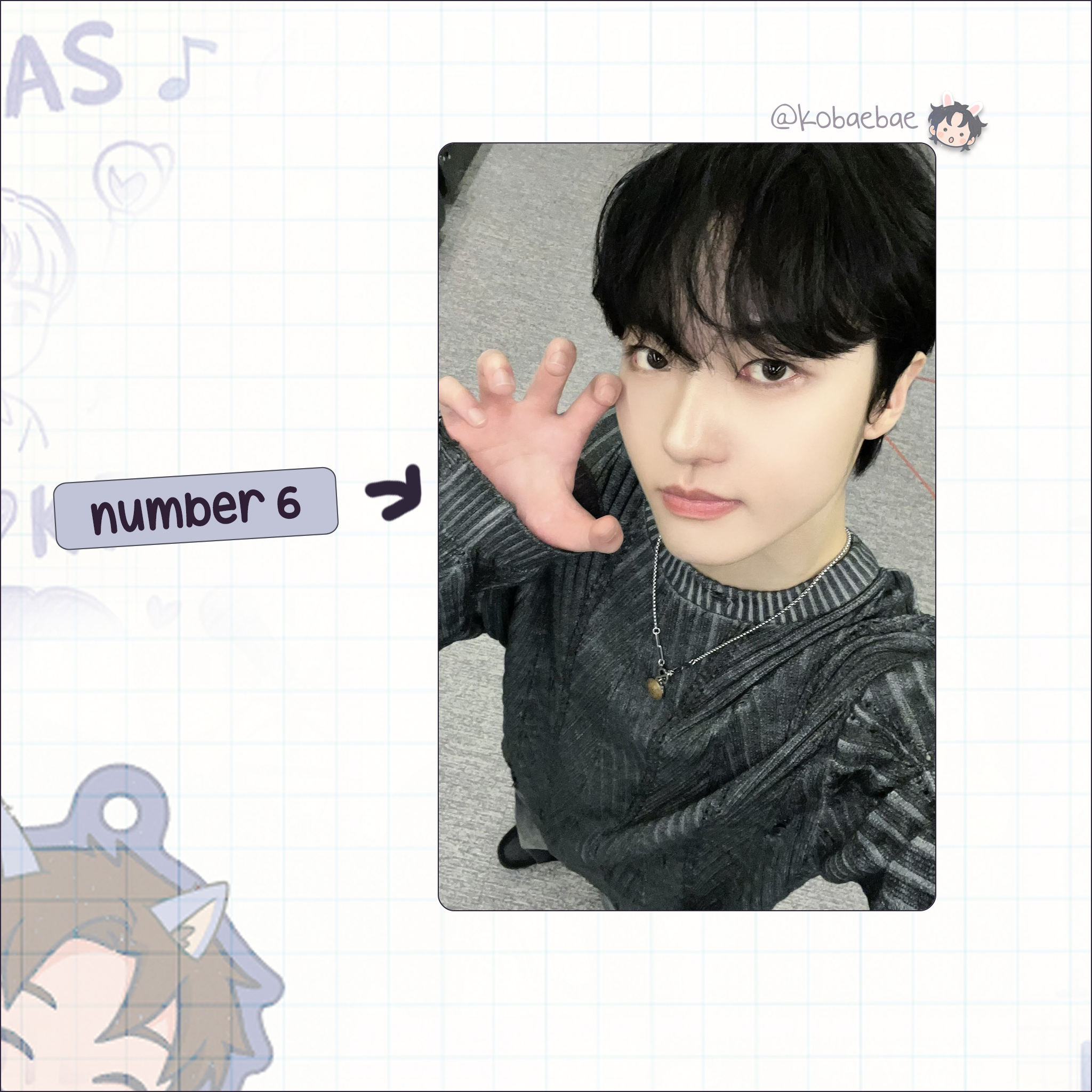 Xikers - Junghoon handmade photocards kpop inspired - Set 2