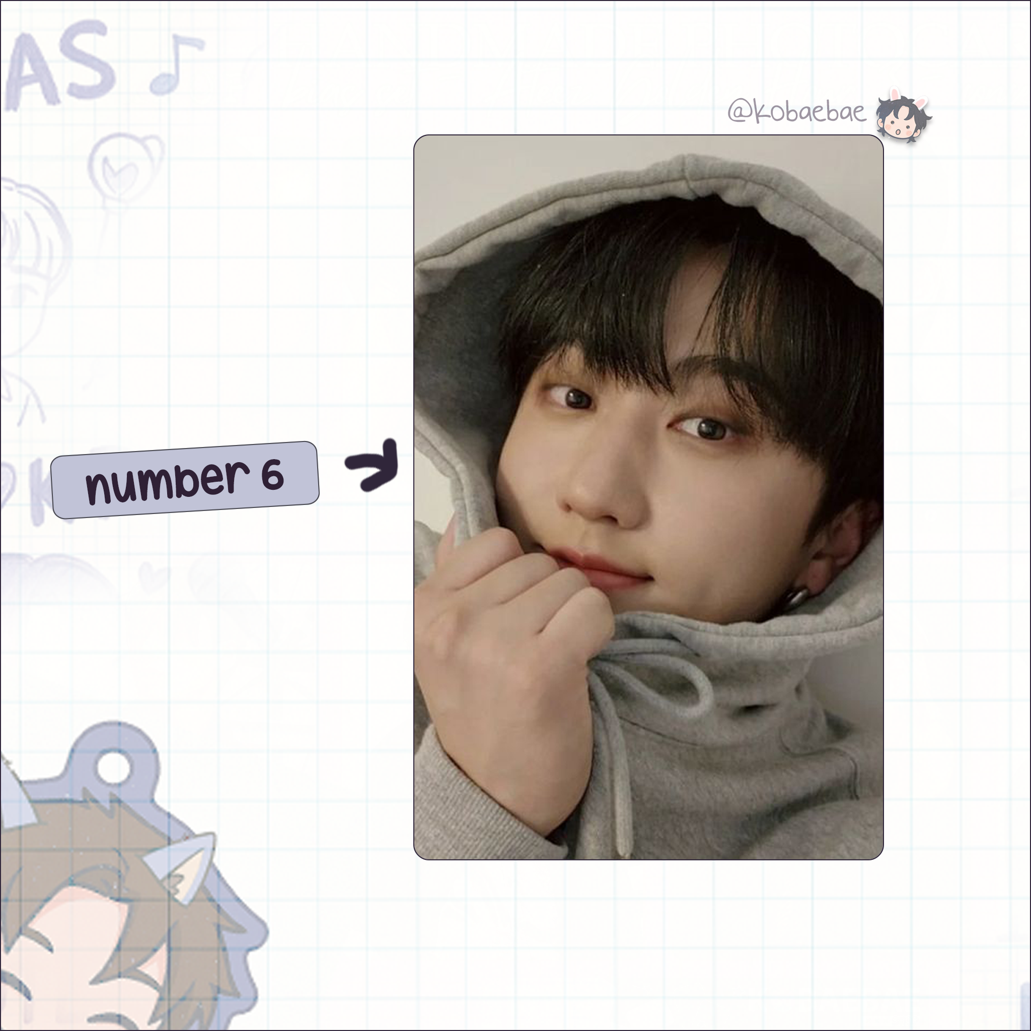 Stray Kids (Skz) - Bin Handmade photocards kpop inspired - Bias set 7