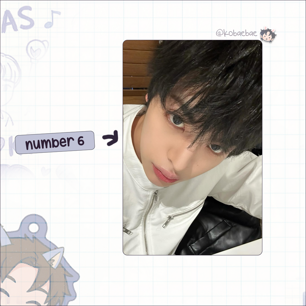 Xkrs - Yechan handmade photocards kpop inspired - Set 1