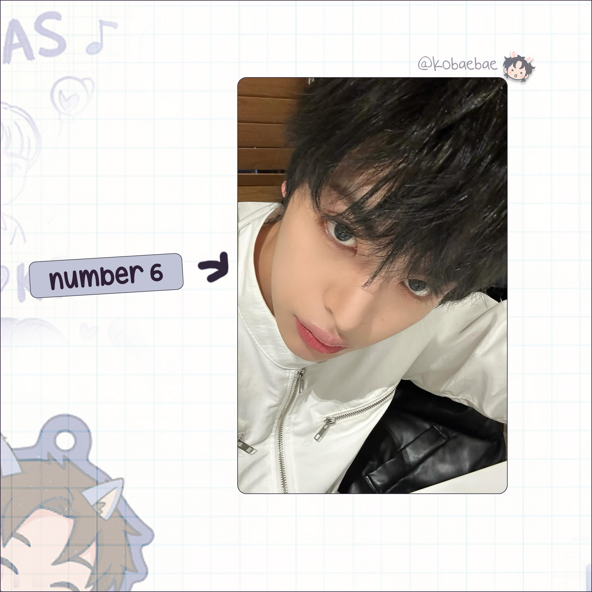 Xkrs - Yechan handmade photocards kpop inspired - Set 1