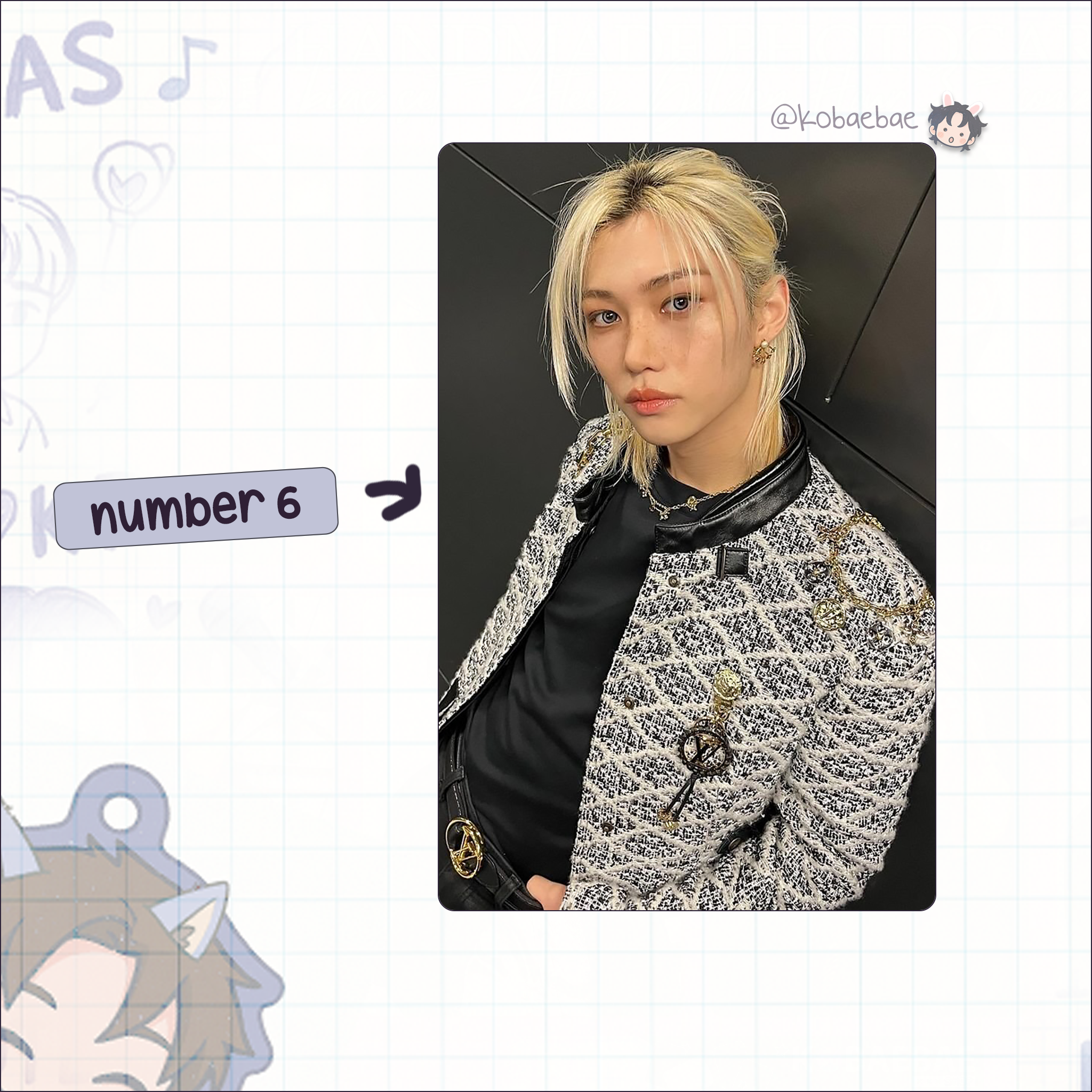 Skz (Stray Kids) - Felix handmade photocards kpop inspired - Set 9