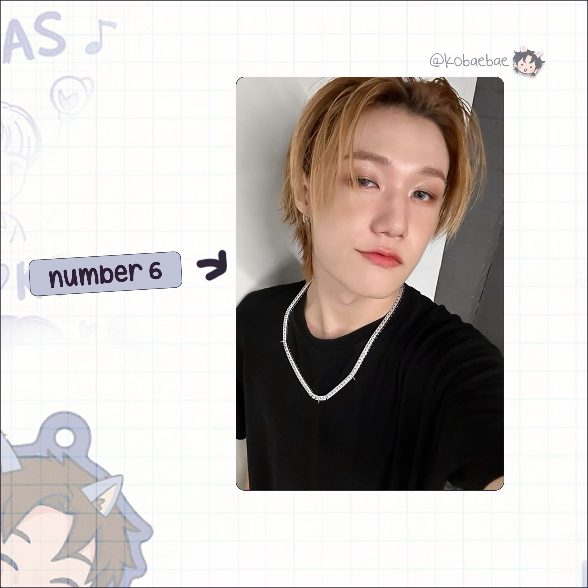 P1H - Seob handmade photocards kpop inspired - Set 2