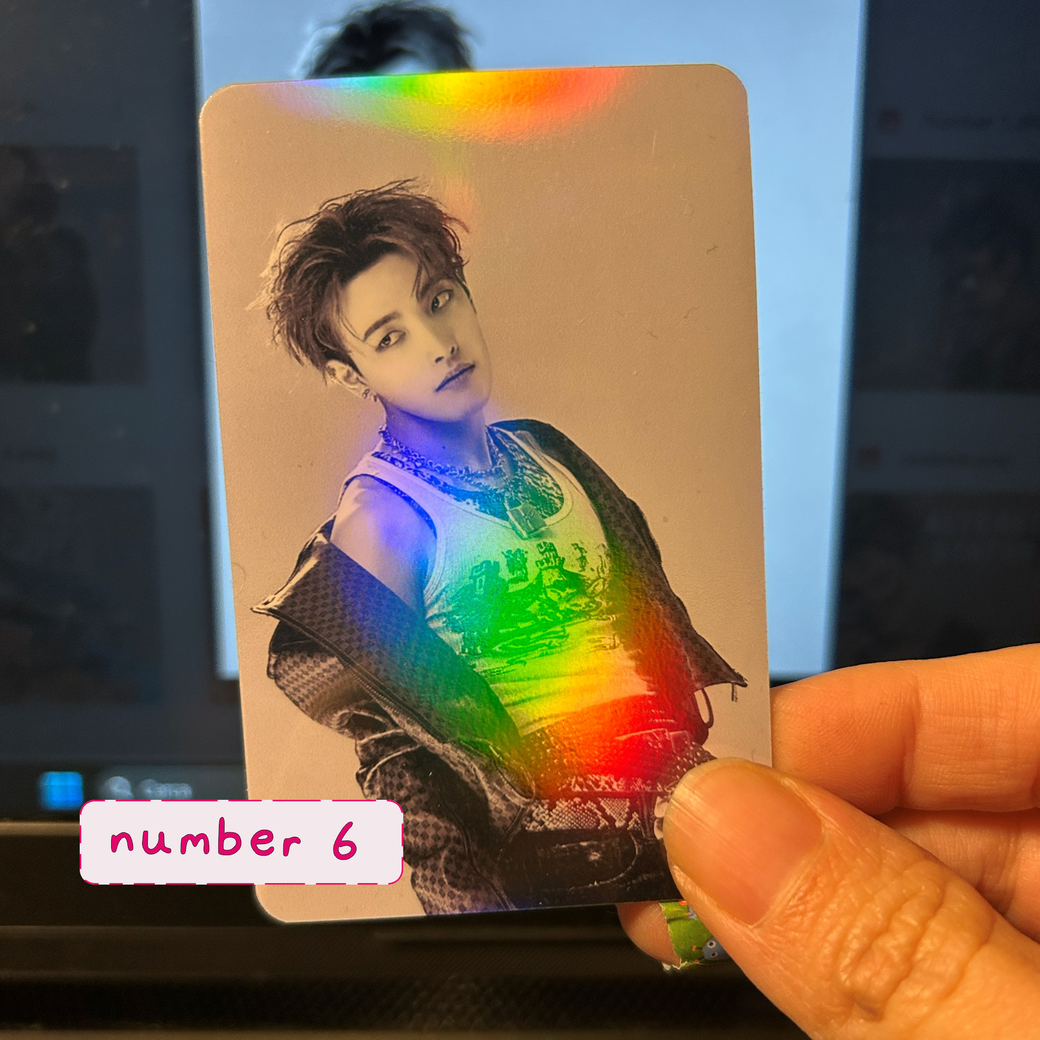 Atz - Rainbow holo Handmade photocards kpop inspired - holographic Bias Set 2