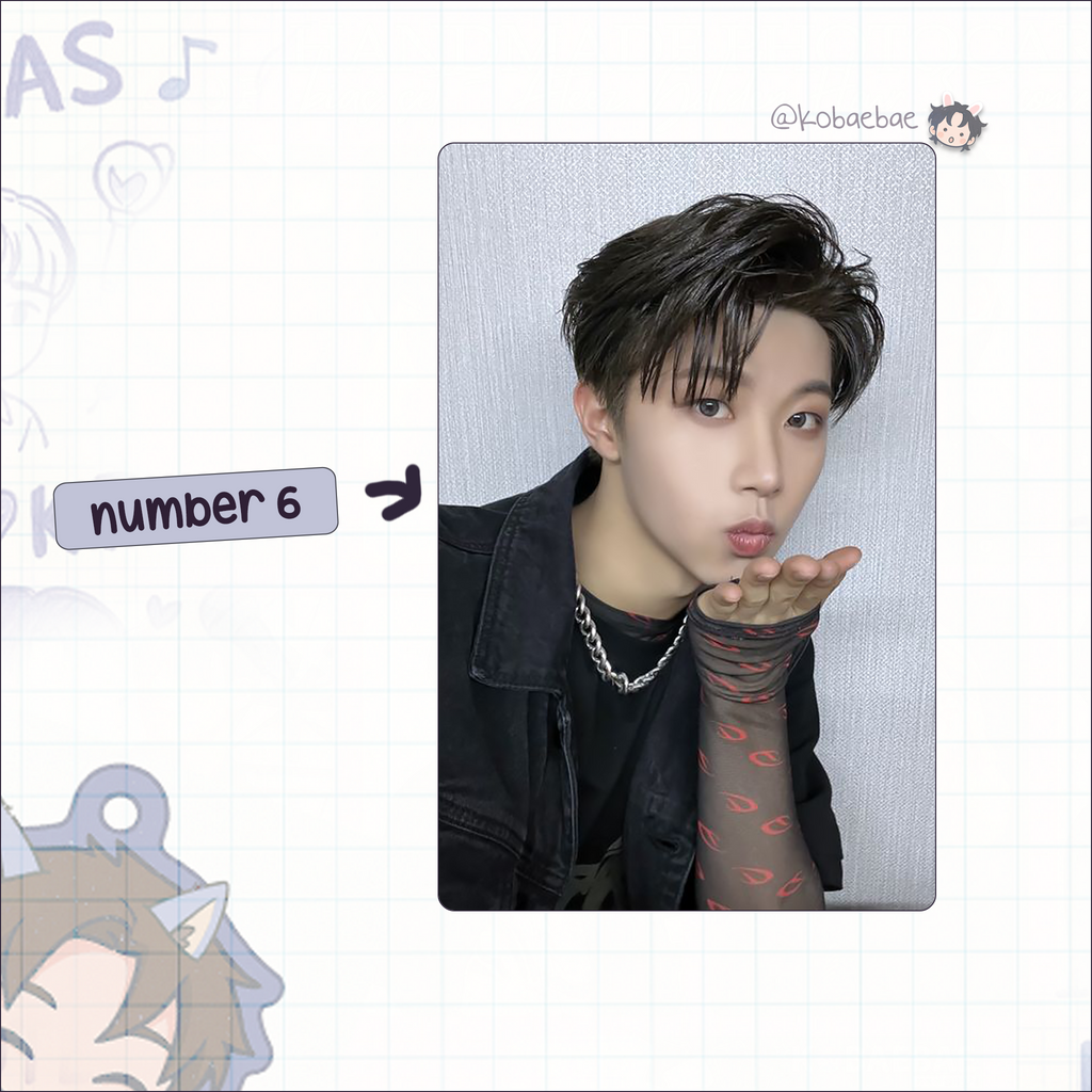 Xkrs - Hyunwoo handmade photocards kpop inspired - Set 1