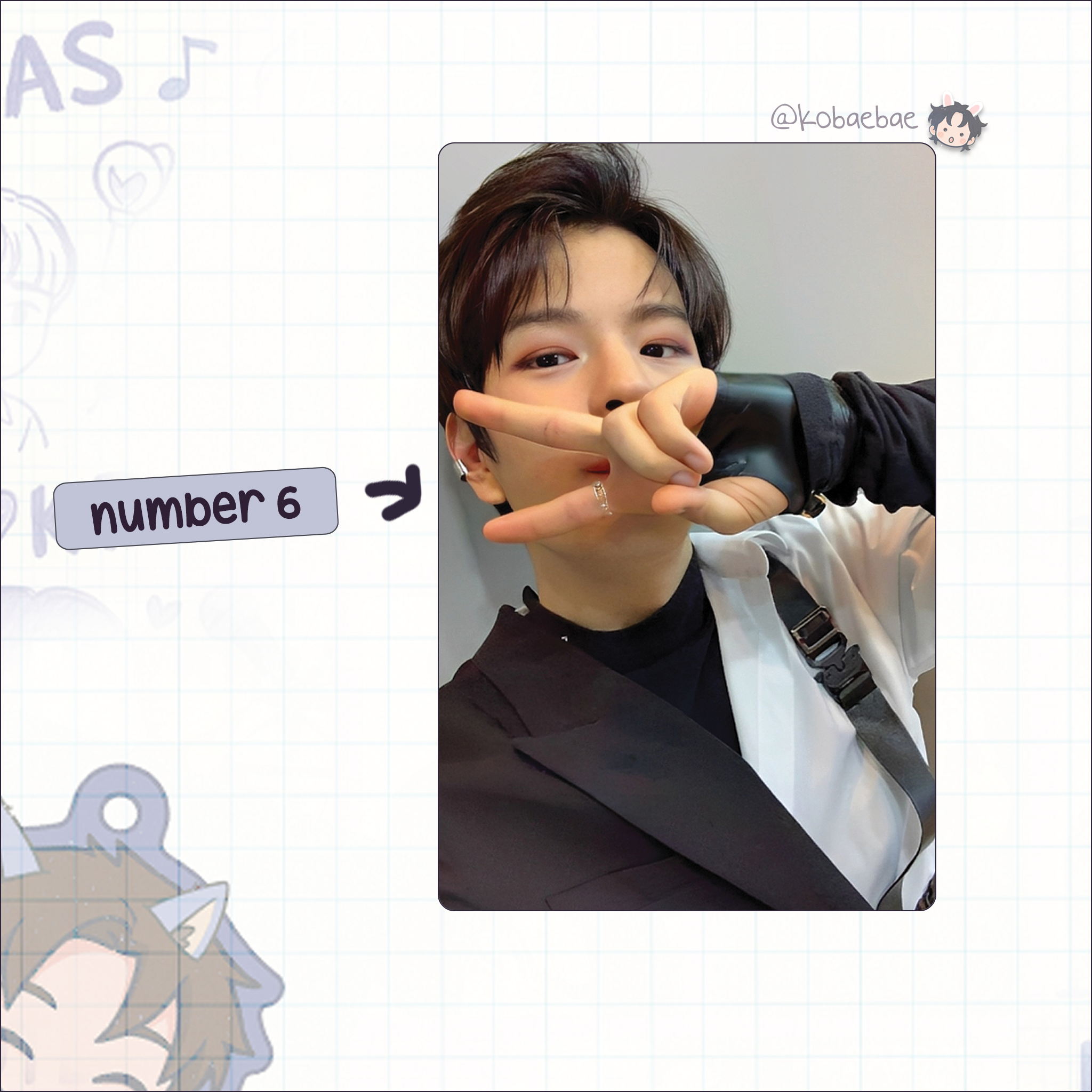 Stray Kids (Skz) - Min Handmade photocards kpop inspired - Bias set 5